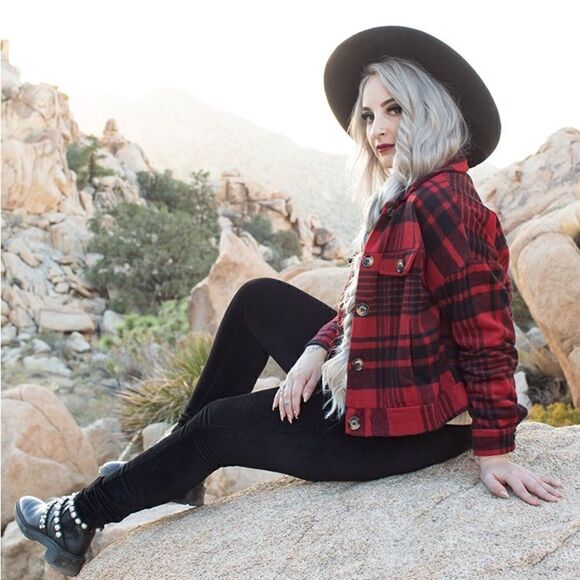 LuLaRoe Women’s Large Brown Abigail Button-Down Long Sleeve Flannel Gorpcore - Picture 14 of 16